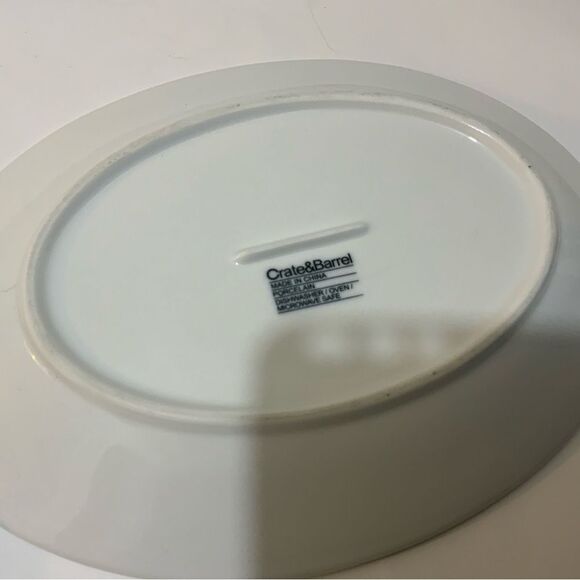 Crate and Barrel Oval Platter 10x7.5 “ Serving Platters – Set of 2 - Picture 6 of 14